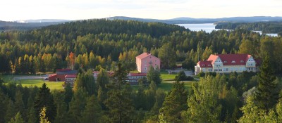 Keski-Suomen Opisto syksyn 2008 ruskassa Kirppuvuoresta kuvattuna.
