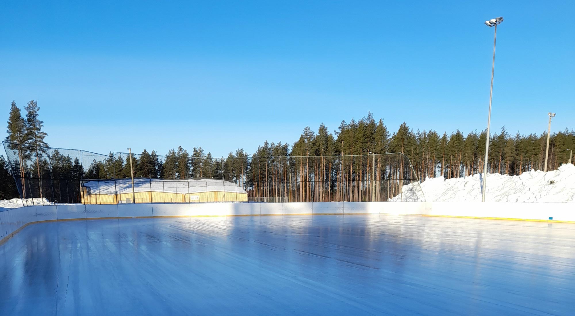 tekojää talvella