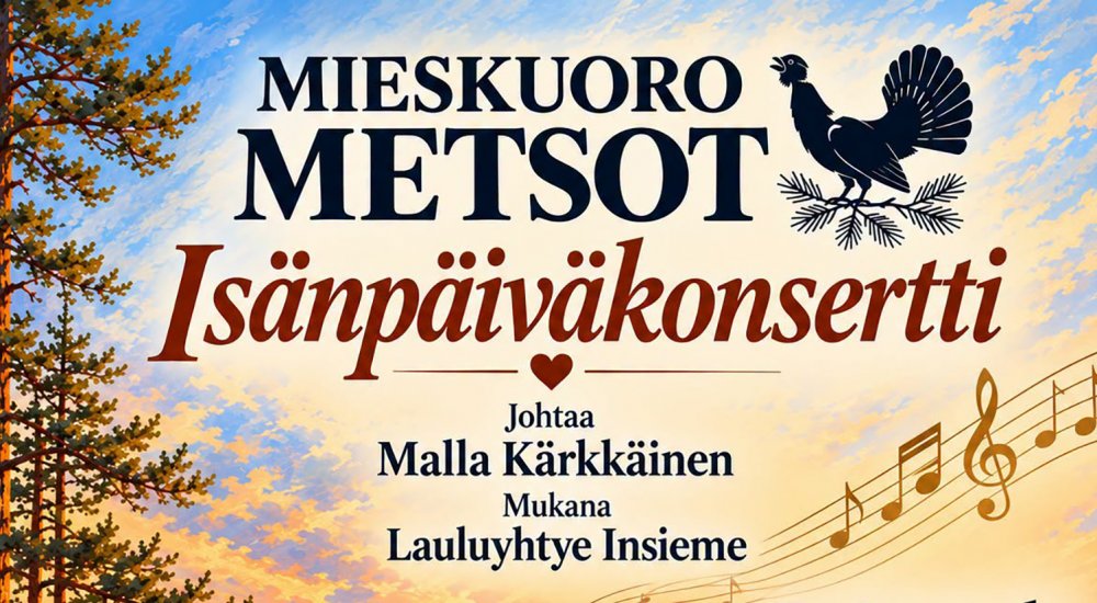 Mieskuoro Metsojen isänpäiväkonsertti