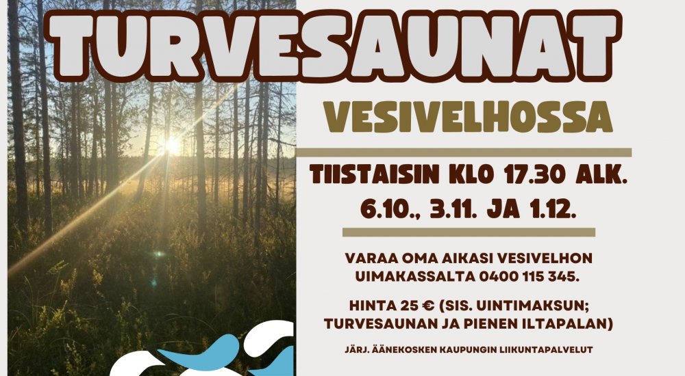 Turvesaunaillat VesiVelhossa