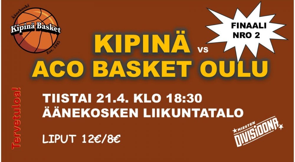 Kipinän finaaliottelu 21.4.