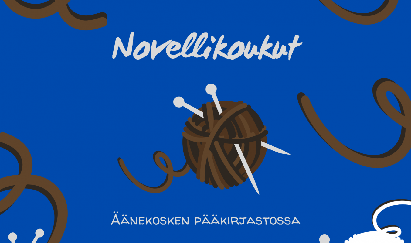 Novellikoukku Äänekosken pääkirjastossa syyskuussa