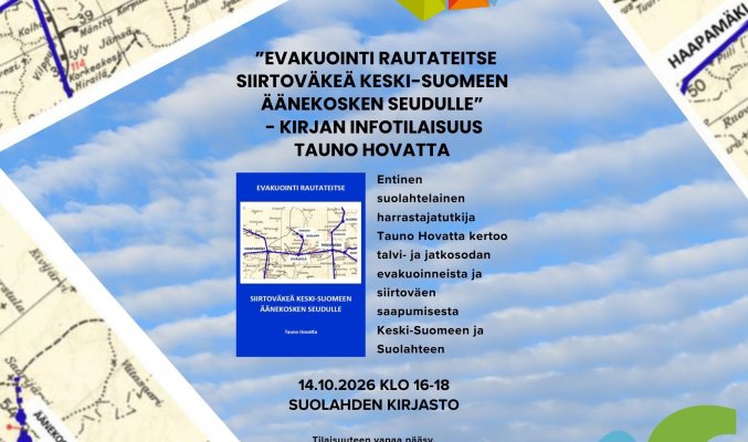 Evakuointi rautateitse - Siirtoväkeä Keski-Suomeen Äänekosken seudulle -kirjan infotilaisuus