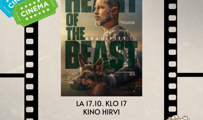 Nuorille ilmainen elokuvanäytös: Heart of the beast Kino Hirvessä lauantaina 17.10. klo 17