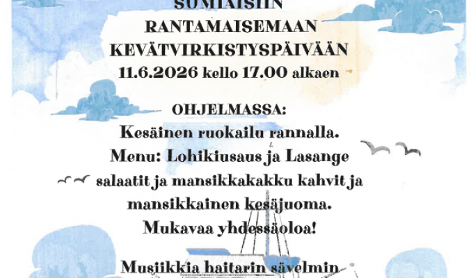 Ääneseudun omaishoitajat ry Kevätvirkistyspäivä
