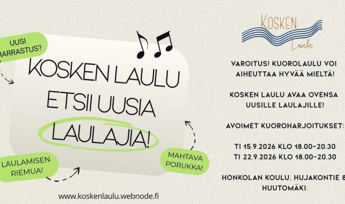 Kosken Laulun avoimet harjoitukset