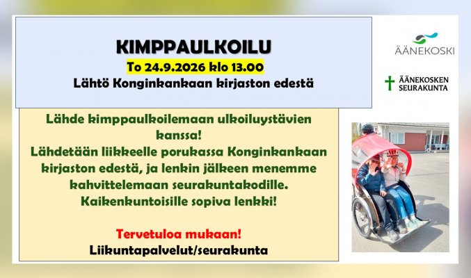 Kimppaulkoilu Konginkankaalla