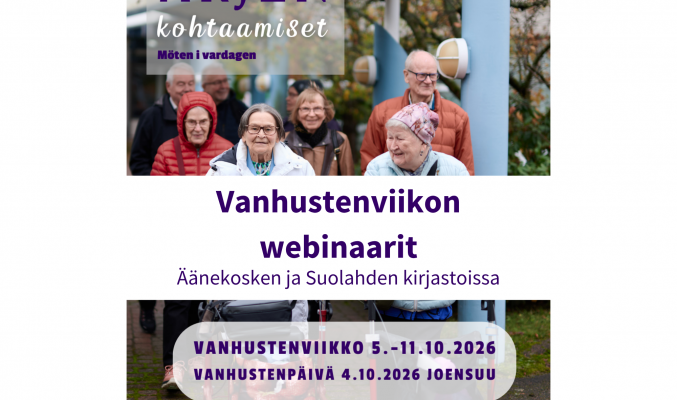 Vanhustenviikko webinars at Äänekoski Main Library
