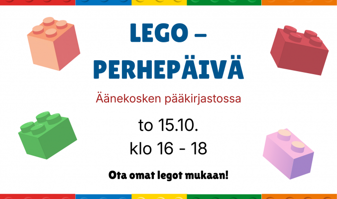 LEGO -perhepäivä Äänekosken pääkirjastossa