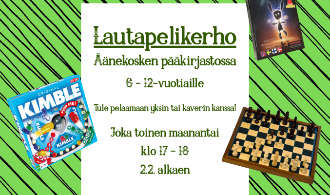 Board Game Club at Äänekoski Main Library