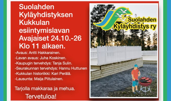 Opening of the performance stage at Kukkulanmäki, Suolahti