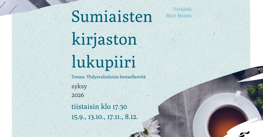 Sumiaisten kirjaston syyskuun lukupiiri