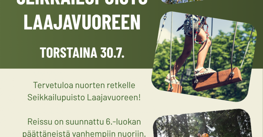 Youth trip to Seikkailupuisto Laajavuori