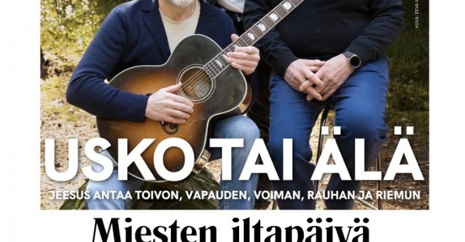 Miesten iltapäivä Hietaman kirkolla.
