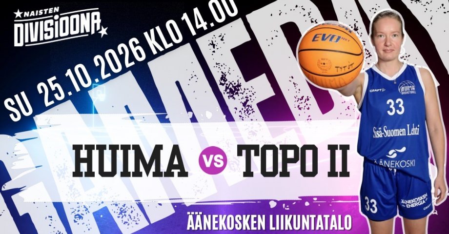 Naisten 1D Äänekosken Huima vs. Torpan Pojat II