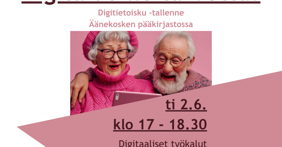 Digitietoisku -tallenne Äänekosken pääkirjastossa