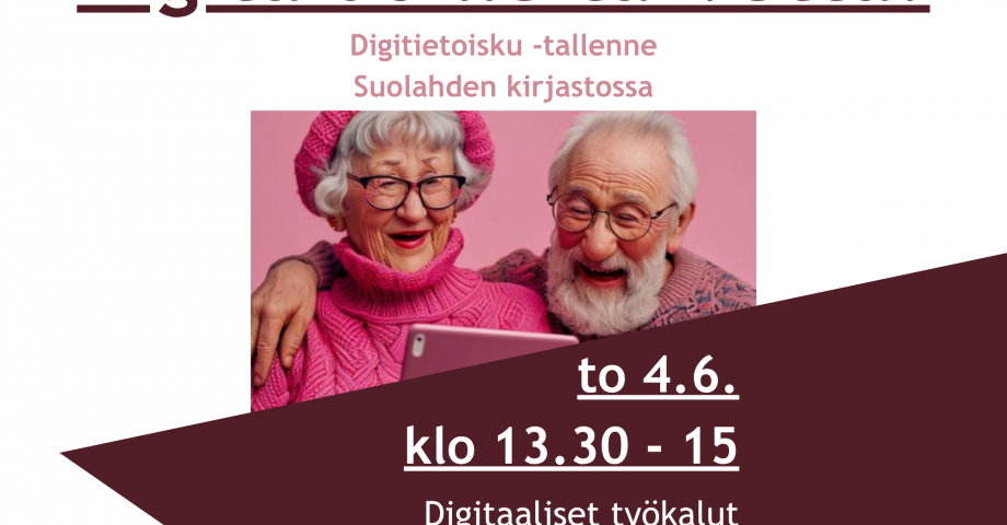 Digitietoisku -tallenne Suolahden kirjastossa