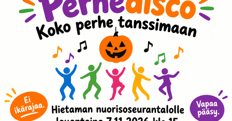 Koko perheen disco Hietamalla