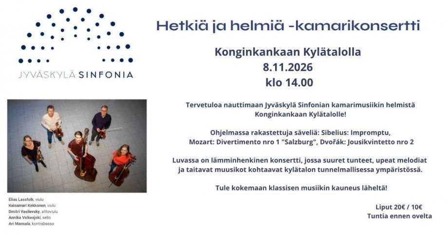 Hetkiä ja Helmiä -kamarikonsertti