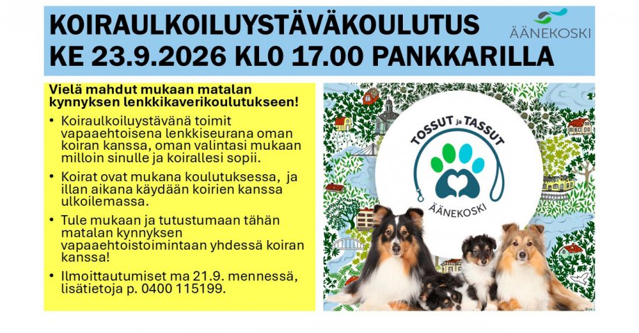 Koiraulkoiluystäväkoulutus