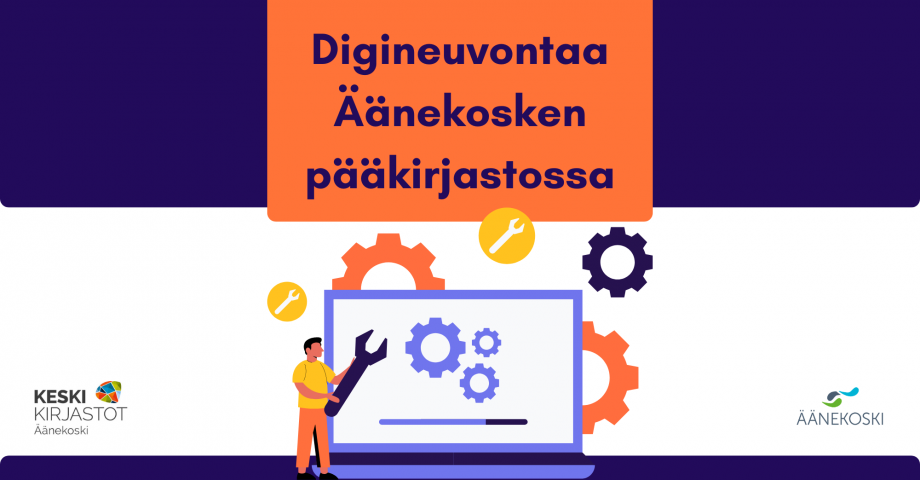 Digineuvontaa Äänekosken pääkirjastossa
