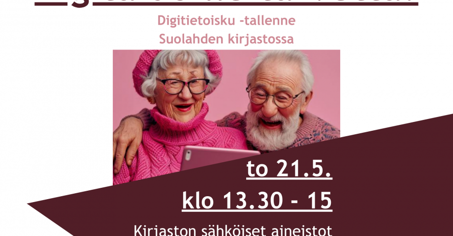 Digitietoisku -tallenne Suolahden kirjastossa