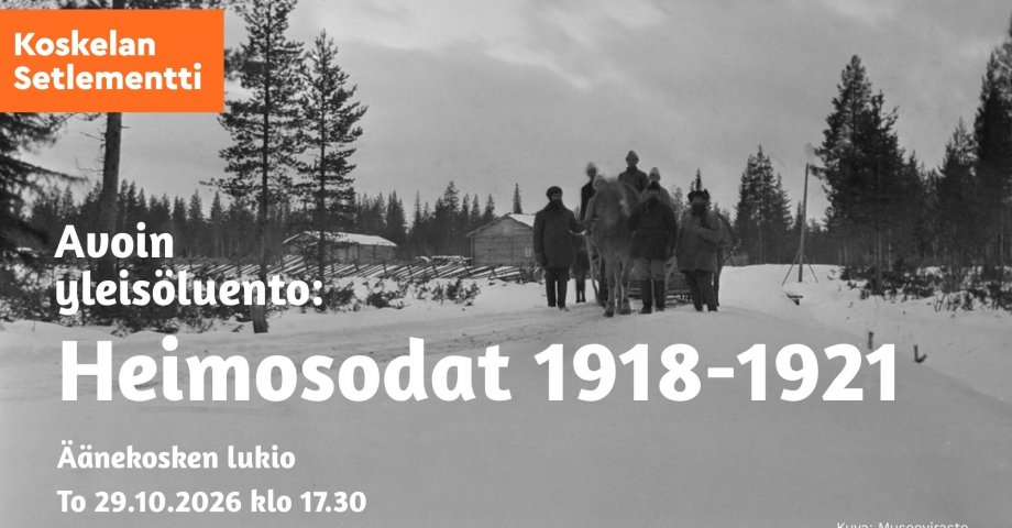 Yleisöluento: Heimosodat 1918-1921