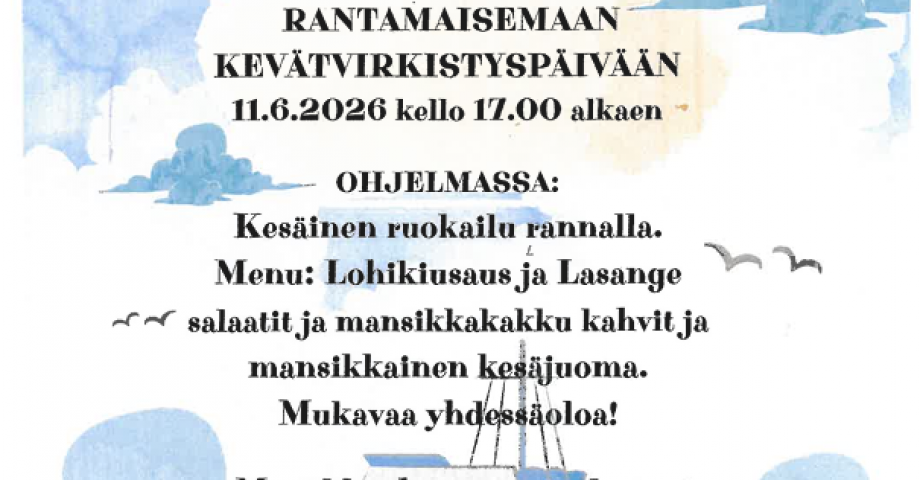 Ääneseudun omaishoitajat ry Kevätvirkistyspäivä