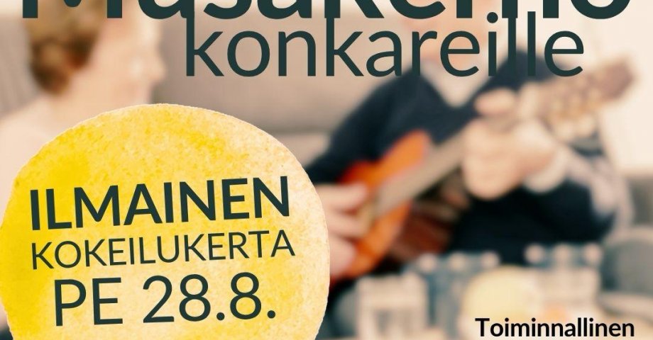 Musakerho konkareille - FREE TRIAL SESSION Fri 28 Aug -