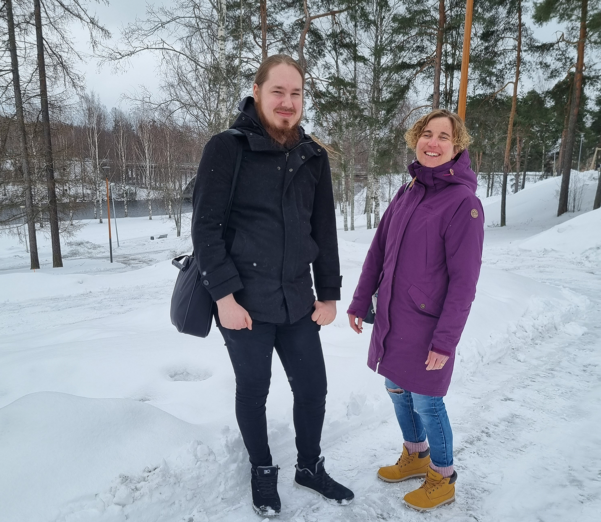 Tuomo Laulainen ja Marjut Haapasaari. 