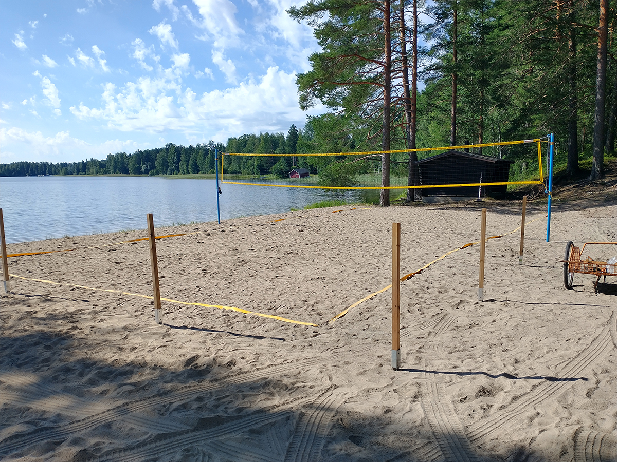 Konginkankaan uusi Beach volley -kenttä.