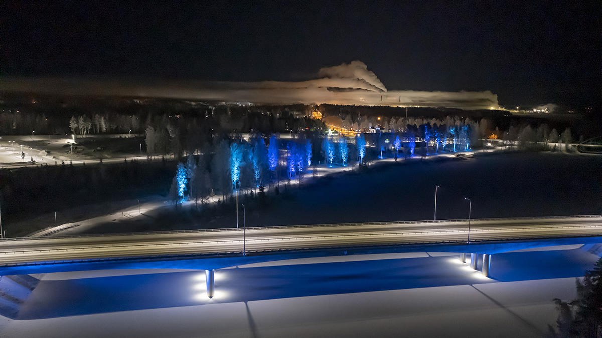 Kuva teemavalaistuksesta: WhiteNight Lighting Oy