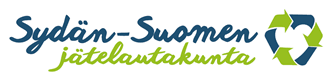 Sini-harmaa kierrätyslogo