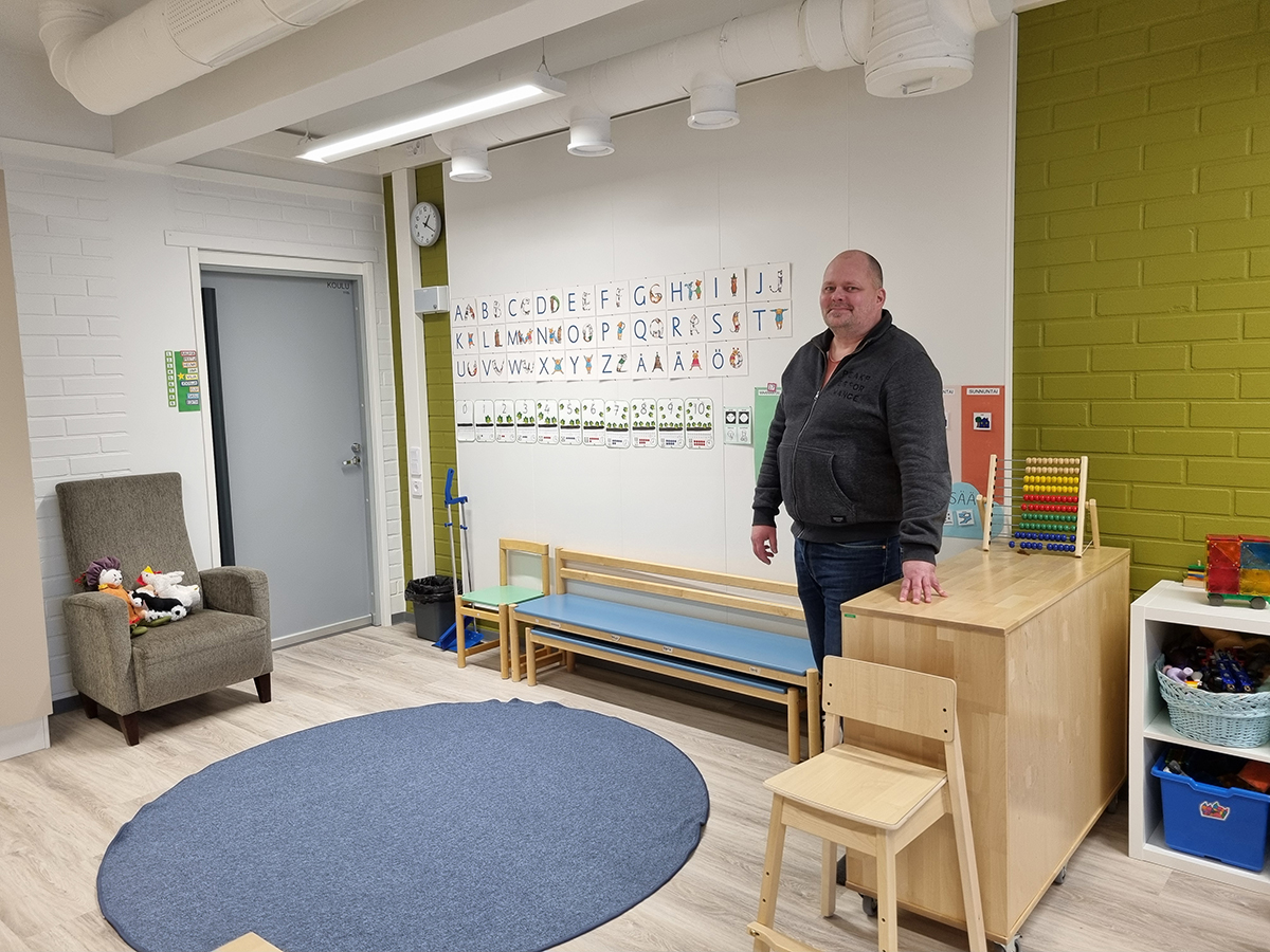 Päiväkodin johtaja Mika Keljo