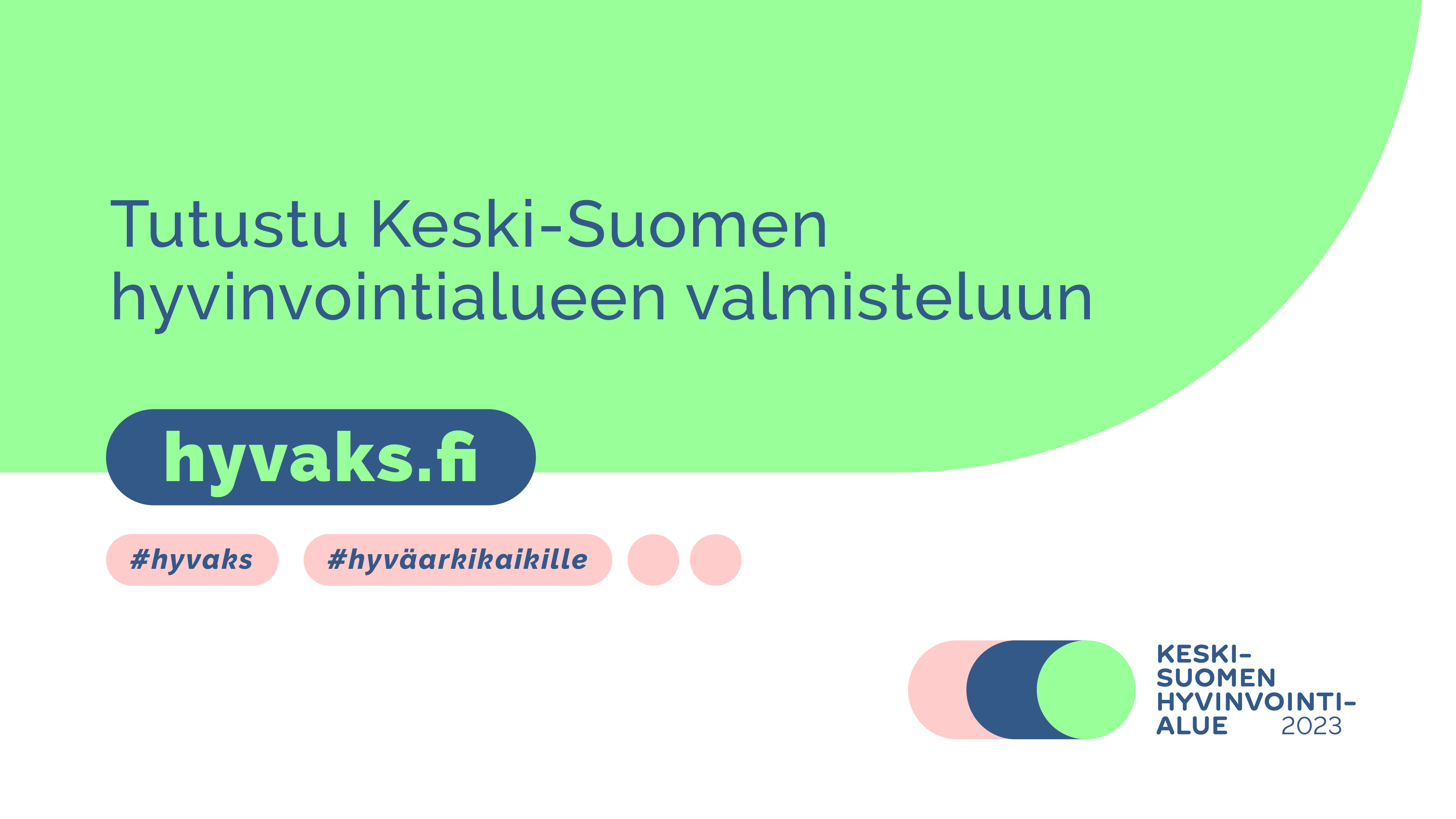 Keski-Suomen hyvinvointialue 2023 -valmistelun banneri